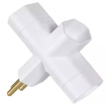 ADAPTADOR BENJAMIM TIPO T 2P+T 10A MARGIRUS BRANCO ADAPTADOR BENJAMIM TIPO T 2P+T 10A MARGIRUS BRANCO