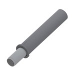 AMORTECEDOR BLUM LEVE BLUMOTION 970.1002 CINZA
