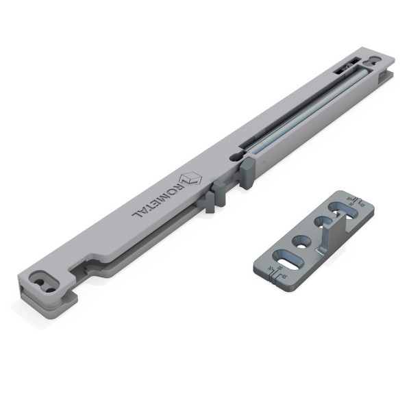 AMORTECEDOR ROMETAL PORTA CORRER COMFORT 240 15-40KG CINZA