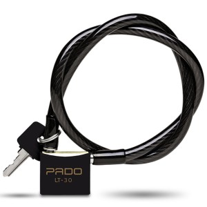 CADEADO BICICLETA BIKE PADO LT-30MM PRETO 60CM