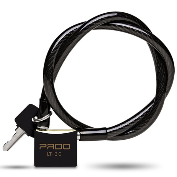 CADEADO BICICLETA BIKE PADO LT-30MM PRETO 60CM