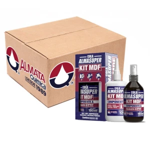 CAIXA C/12 KIT MDF ALMASUPER COLA INSTANTÂNEA + ATIVADOR ALMATA