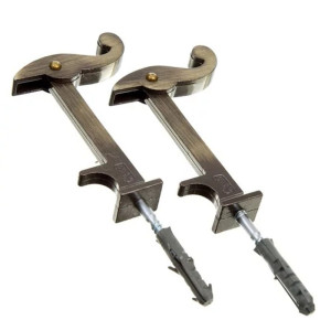 CARRANCA PARA JANELA LISA C/PARAFUSO (PAR) ANTIQUE ANTIGO