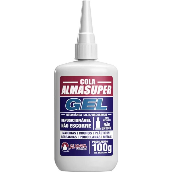 COLA ALMASUPER GEL INSTANTÂNEA ALTA 100GR C/12