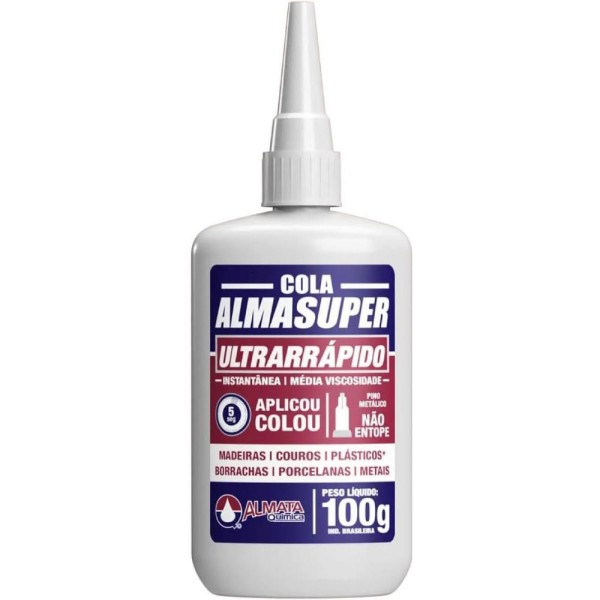 COLA INSTANTÂNEA ALMASUPER MÉDIA 100GR ULTRARRÁPIDA