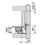 CORREDIÇA INVISÍVEL BLUM 400 MM AMORTECEDOR
