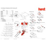 CORREDIÇA INVISÍVEL HARDT 3D 450MM AMORTECEDOR