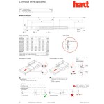 CORREDIÇA TELESCOPICA HARDT H45 45KG 600MM