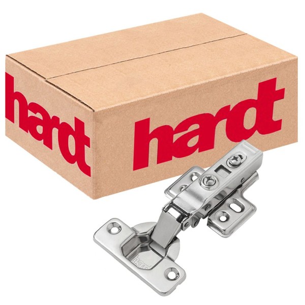 DOBRADIÇA CANECO 35 HARDT CLIP INOX AMORTECEDOR RETA C/100