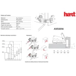 DOBRADIÇA CANECO HARDT 165º AMORTECEDOR RETA