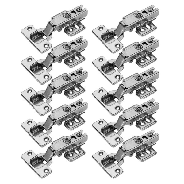 DOBRADIÇA CANECO CAL FIXO INOX RENNA AMORTEC C/10 RETA