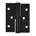 DOBRADIÇA HELICOIDAL PORTA CORTA FOGO DIREITA PRETA