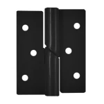 DOBRADIÇA HELICOIDAL PORTA CORTA FOGO ESQUERDA PRETA