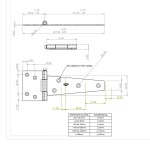 DOBRADIÇA LEME INOX PORTAO MADEIRA TRIANGULAR 3 X 6