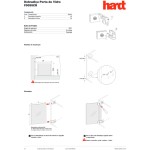 DOBRADIÇA PARA VIDRO 39X30 CROMADA HARDT