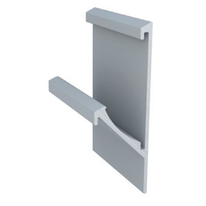 FARDO PERFIL ALUMÍNIO ROMETAL CAVA 15MM RM-213 6 MT INOX MATE