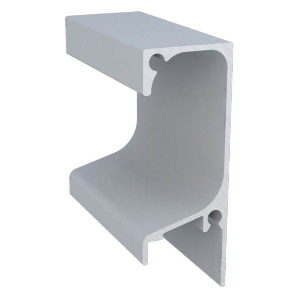 FARDO PERFIL ALUMÍNIO ROMETAL GOLA 15MM RM-052 6 MT INOX MATE