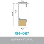 FARDO PERFIL ALUMÍNIO ROMETAL GOLA 15MM RM-087 6 MT NATURAL