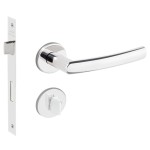 FECHADURA BINE REDONDA BANHEIRO INOX POLIDO