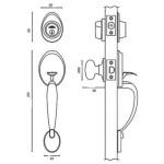 FECHADURA AROUCA BLIM BLIM 650 ANTIQUE