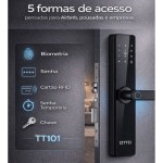 FECHADURA DIGITAL OTTO TT-101 BIOMETRIA SENHA APP TAG