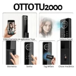 FECHADURA DIGITAL OTTO TU-2000 FACIAL BIOMETRIA ALEXA WI-FI