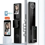 FECHADURA DIGITAL OTTO TU-2000 FACIAL BIOMETRIA ALEXA WI-FI