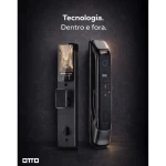 FECHADURA DIGITAL OTTO TU-3000 FACIAL BIOMETRIA ALEXA WI-FI