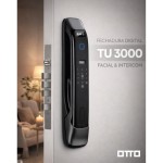 FECHADURA DIGITAL OTTO TU-3000 FACIAL BIOMETRIA ALEXA WI-FI