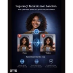FECHADURA DIGITAL OTTO TU-3000 FACIAL BIOMETRIA ALEXA WI-FI