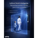 FECHADURA DIGITAL OTTO TU-3000 FACIAL BIOMETRIA ALEXA WI-FI
