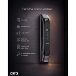 FECHADURA DIGITAL OTTO TU-3000 FACIAL BIOMETRIA ALEXA WI-FI