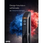 FECHADURA DIGITAL OTTO TU-3000 FACIAL BIOMETRIA ALEXA WI-FI