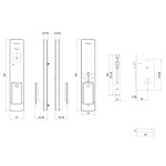 FECHADURA DIGITAL PADO FACIAL FDE-800 VISION BIOMETRIA ALEXA WI-FI