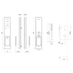 FECHADURA DIGITAL PADO FACIAL FDE-800 VISION BIOMETRIA ALEXA WI-FI