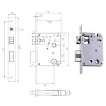 FECHADURA DIGITAL WEG WI-FI EMBUTIR SMART WEG HOME MAÇANETA