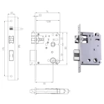 FECHADURA DIGITAL WEG WI-FI EMBUTIR SMART WEG HOME MAÇANETA