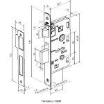 FECHADURA DUNA 1 REDONDA BANHEIRO CROMADA