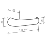 FECHADURA DUNA 1 REDONDA BANHEIRO CROMADA