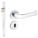 FECHADURA DUNA 1 REDONDA INTERNA CROMADA C/RED