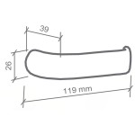FECHADURA DUNA 2 REDONDA BANHEIRO CROMADA