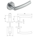 FECHADURA FERMAX EURO55 MAÇANETA 101 REDONDA EXTERNA POLIDO