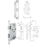 FECHADURA FERMAX EURO55 MAÇANETA 101 REDONDA EXTERNA POLIDO