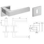 FECHADURA FERMAX NBR55 MAÇANETA 202 QUADRADA INTERNA POLIDO