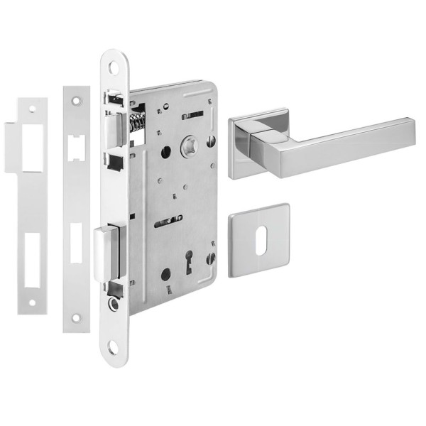 FECHADURA FERMAX NBR55 MAÇANETA 202 QUADRADA INTERNA POLIDO