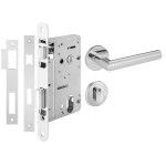 FECHADURA FERMAX NBR55 MAÇANETA 203 REDONDA EXTERNA POLIDO