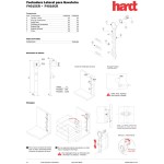 FECHADURA GAVETEIRO LATERAL HARDT 3 GAVETAS 50CM