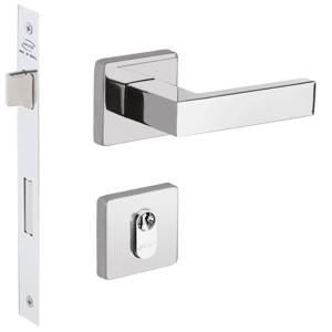 FECHADURA HATO LIGHT QUADRADA EXTERNA INOX POLIDO