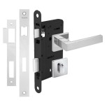 FECHADURA AUDAZ LOUVRE 55 QUADRADA EXTERNA INOX POLIDA