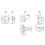 FECHADURA MAGNÉTICA PLÁSTICA ABUS HAFELE 253.50.020